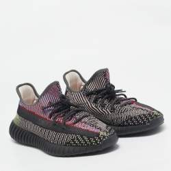 Pre Owned Yeezy x Adidas Multicolor Knit Fabric Boost 350 V2 Yecheil (Non-Reflective) Sneakers Size 45 2/3