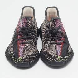 Pre Owned Yeezy x Adidas Multicolor Knit Fabric Boost 350 V2 Yecheil (Non-Reflective) Sneakers Size 45 2/3