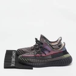 Pre Owned Yeezy x Adidas Multicolor Knit Fabric Boost 350 V2 Yecheil (Non-Reflective) Sneakers Size 45 2/3