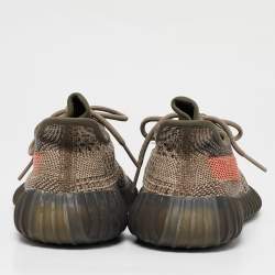 Yeezy x Adidas Multicolor  Knit Fabric Boost 350 V2 Ash Stone Sneakers Size 40