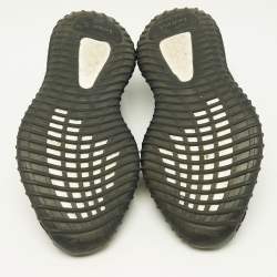 Pre Owned Yeezy x Adidas Black Knit Fabric Boost 350 V2 Onyx Sneakers Size 42 2/3