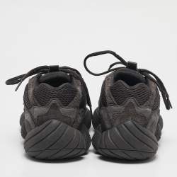 Yeezy x Adidas Black Mesh, Suede And Leather 500 Utility Black Sneakers Size 43 1/3