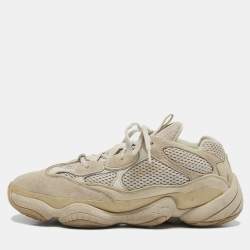 Yeezy x Adidas Grey Mesh And Suede 500 Salt Sneakers Size 43 2/3