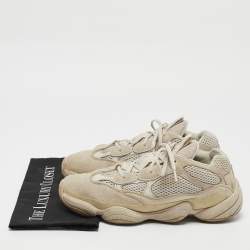 Yeezy x Adidas Grey Mesh And Suede 500 Salt Sneakers Size 43 2/3