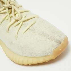 Yeezy x Adidas Green Knit Fabric Boost 350 V2 Butter Sneakers Size 40 2/3