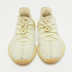 Yeezy x Adidas Green Knit Fabric Boost 350 V2 Butter Sneakers Size 40 2/3