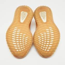 Yeezy x Adidas Orange Knit Fabric Boost 350 V2 Clay Sneakers Size 40