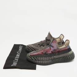 Yeezy x Adidas Multicolor Knit Fabric Boost 350 V2 Yecheil Non-Reflective Sneakers Size 40
