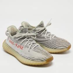 Yeezy x Adidas Two Tone Knit Fabric Boost 350 V2 Blue Tint Sneakers Size 40 2/3