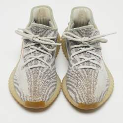 Yeezy x Adidas Two Tone Knit Fabric Boost 350 V2 Blue Tint Sneakers Size 40 2/3