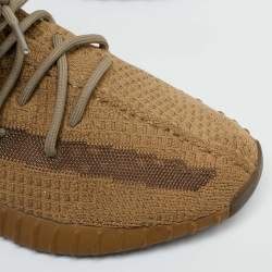 Yeezy x Adidas Brown Knit Fabric Boost 350 V2 Earth Sneakers Size 46