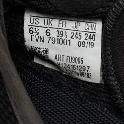 Yeezy x Adidas Black Knit Fabric Boost 350 V2 Static Black Sneakers Size 39 1/3
