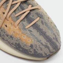 Pre Owned Yeezy x Adidas Grey Knit Fabric Boost 380 Mist Reflective Sneakers Size 45 1/3