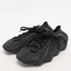 Yeezy x Adidas Black Knit Fabric 450 "Dark Slate" Low Top Sneakers Size 38.5