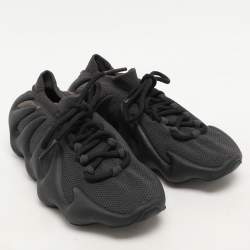 Yeezy x Adidas Black Knit Fabric 450 "Dark Slate" Low Top Sneakers Size 38.5