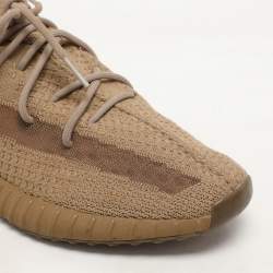 Yeezy x Adidas Brown Knit Fabric Boost 350 V2 "Earth" Low Top Sneakers Size 48