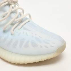 Yeezy x Adidas Blue Mesh Boost 350 V2 "Mono Ice" Low Top Sneakers Size 44 2/3