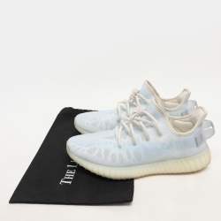 Yeezy x Adidas Blue Mesh Boost 350 V2 "Mono Ice" Low Top Sneakers Size 44 2/3