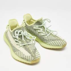 Yeezy x Adidas Green Knit Fabric Boost 350 V2 Yeezreel Non-Reflective Sneakers Size 42 2/3