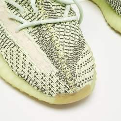 Yeezy x Adidas Green Knit Fabric Boost 350 V2 Yeezreel Non-Reflective Sneakers Size 42 2/3