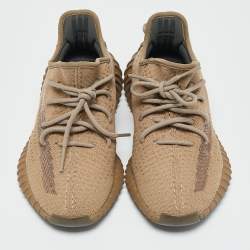 Yeezy x adidas Olive Green Knit Fabric Boost 350 V2 Earth Sneakers Size 38 1/3