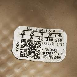 Pre Owned Yeezy x Adidas Beige Rubber Foam RNR Slip On Sneakers Size 42