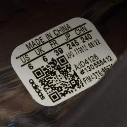 Pre Owned Yeezy x Adidas Multicolor Rubber Foam RNR Slip On Sneakers Size 39