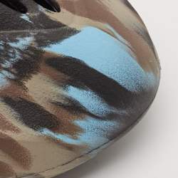 Pre Owned Yeezy x Adidas Multicolor Rubber Foam RNR Slip On Sneakers Size 39