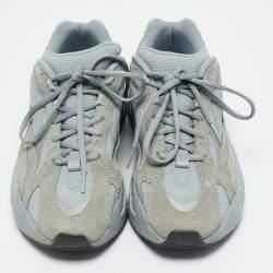 Yeezy x Adidas Blue Canvas and Suede Boost 700 V2 Hospital Blue Sneakers Size 42.5