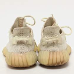 Yeezy x Adidas Green Knit Fabric Boost 350 V2 "Butter" Low Top Sneakers Size 41 1/3