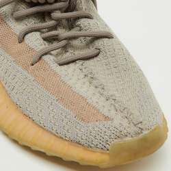 Yeezy x Adidas Grey Knit Fabric Boost 350 V2 True Form Sneakers Size 40 2/3