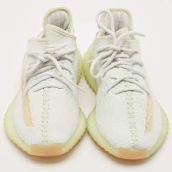 Yeezy x Adidas Light Green Knit Fabric Boost 350 V2 Hyperspace Sneakers Size 38 2/3