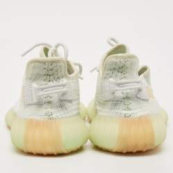 Yeezy x Adidas Light Green Knit Fabric Boost 350 V2 Hyperspace Sneakers Size 38 2/3