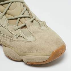 Pre Owned Yeezy x Adidas Grey Suede and Fabric Yeezy 500  Sneakers Size 43 1/3