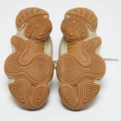 Pre Owned Yeezy x Adidas Grey Suede and Fabric Yeezy 500  Sneakers Size 43 1/3