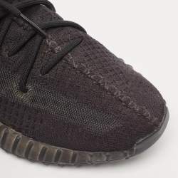 Yeezy x Adidas Black Knit Fabric Boost 350 V2 Onyx Sneakers Size 46 