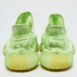 Yeezy x Adidas Green Knit Fabric Boost 350 V2 Glow Sneakers Size 43 1/3