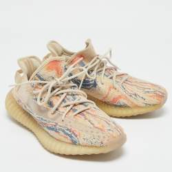 Pre Owned Yeezy x Adidas Multicolor Knit Fabric Boost 350 V2 MX Oat Sneakers Size 43 1/3