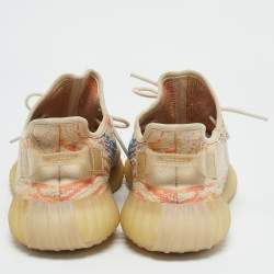 Pre Owned Yeezy x Adidas Multicolor Knit Fabric Boost 350 V2 MX Oat Sneakers Size 43 1/3
