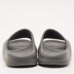 Yeezy x Adidas Grey Rubber Onyx Slides Size 44.5