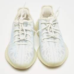 Yeezy x Adidas Blue Mesh Boost 350 V2 Mono Ice Sneakers Size 38