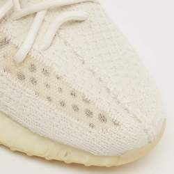 Yeezy x Adidas Off White Knit Fabric Boost 350 V2 Bone Sneakers Size 42 2/3