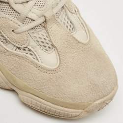 Yeezy x Adidas Cream Suede and Mesh 500 Blush Sneakers Size 43 1/3