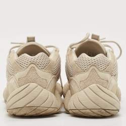 Yeezy x Adidas Cream Suede and Mesh 500 Blush Sneakers Size 43 1/3