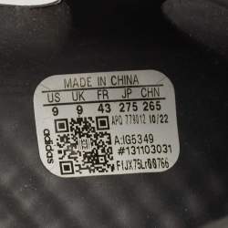 Pre Owned Yeezy x Adidas Grey Rubber Foam RNR Carbon Sneakers Size 43