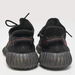 Yeezy x adidas Black Knit Fabric Boost 350 V2 Low Top Sneakers Size 45 1/3