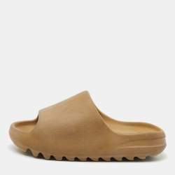 Yeezy x Adidas Brown Rubber Ochre Slides Size 37