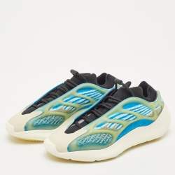 Yeezy x Adidas Blue/White Knit Fabric 700 V3 Arzareth Sneakers Size 43 1/3