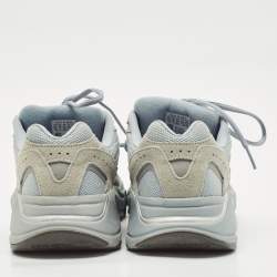 Yeezy x Adidas Blue Canvas and Suede Boost 700 V2 Hospital Blue Sneakers Size 43 1/3