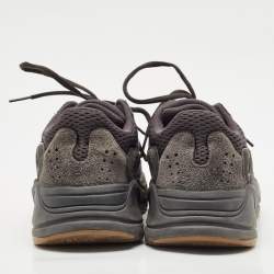 Yeezy x Adidas Black Mesh and Suede Boost 700 Utility Black Sneakers Size 41 1/3